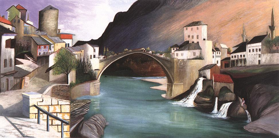 [The roman bridge of Mostar]